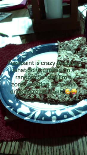 Random Sunday ig😅 #randomsunday #zombie #zombiemakeup #pizza #grapefanta