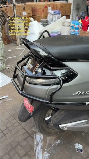 😱Tvs Jupiter 113 full body crash guard install and all India delivery #jupiter113#tvs #karolbagh