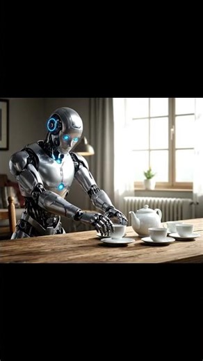 A small moment of a robot learning everyday human life.