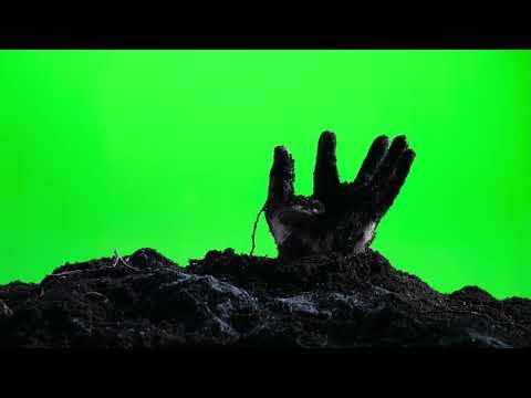 Zombie hand emerging from the ground green screen #video #zombiesurvival #helloween #horrorstories
