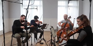 VC ARTIST OF THE WEEK | Recently dubbed by The New Yorker magazine as "the young American string quartet of the moment," the Dover Quartet is taking the music world by storm | Based in Philadelphia, the Dover Quartet serves as the Penelope P. Watkins Ensemble in Residence at the Curtis Institute of Music. They are also Quartet in Residence at the Kennedy Center for the Performing Arts, Northwestern University Bienen School of Music, Walton Arts Center’s Artosphere, and the Amelia Island Chamber 