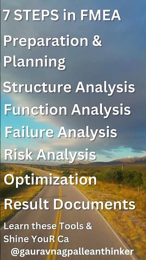 FMEA AIAG VDA 7 STEPS TO PERFORM FMEA