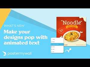 Make your Designs Pop with Animated Text using PosterMyWall