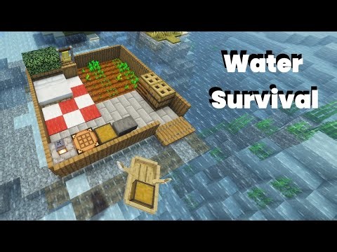 Surviving on Water in Minecraft | Tiny Survival Base