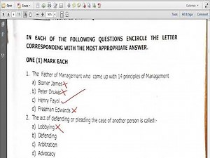 How to answer Leadership and Management Multiple Choice Questions| Q & A| #reuben
