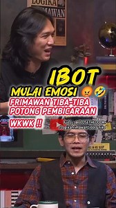 IBOT angry FRIMAWAN cut off the conversation 🤣🤣 #indrafrimawan #ibot #niko #trending #viral #shor...