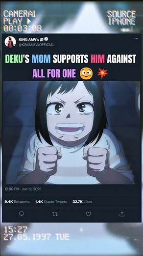 DEKU'S MOM SUPPORTS HIM AGAINST ALL FOR ONE 😳💥 | #myheroacademia #edit #mha #amv #anime