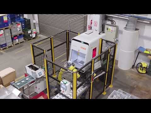 FANUC Robot M-10iD/12 assisting laser machine | Somipress Case Study