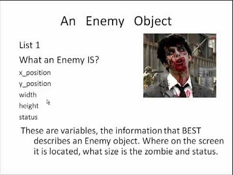 Object Oriented Video Game Design Part 1