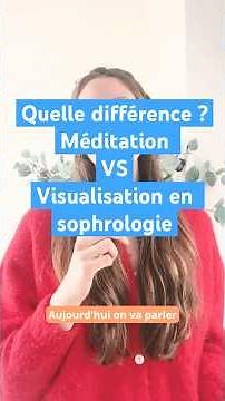 Meditation vs. Visualization in Sophrology: What's the Difference? #meditation #sophrology