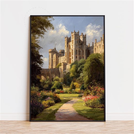 Arundel England Oil Painting Travel Poster | Arundel Castle Garden Art | England Wall Art - Etsy UK