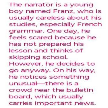 Class 12 th English Chapter-1 The last lesson summary in English #class12thenglishpaper #class12th