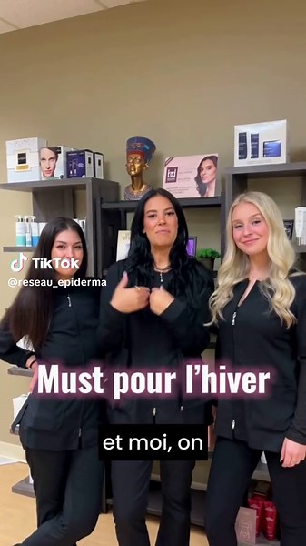Voici quelques conseils incontournables pour bien préparer votre peau à l’hiver ! ❄️✨ Tout d'abord, n'oubliez pas d'appliquer de la crème solaire, car les rayons UV restent présents même lorsque le soleil se cache. Il est également essentiel de garder votre peau bien hydratée et lumineuse ; le masque Intensive Hyaluronic d’Esthederm est une excellente option. Enfin, pour être prêts pour l’été prochain, nous vous conseillons de commencer vos traitements d’épilation par laser dès maintenant. Prene