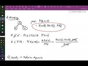 Lecture 15.2: Bayesian Networks/Probabilistic Graphical Models (cont.) | ML19