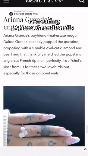 Recreating Ariana Grande French Tip Nails Tutorial