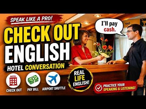 Everyday English: Hotel Checkout | Travel English Practice