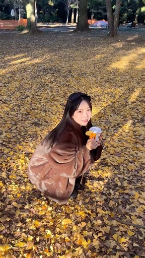 結城さと花 on Instagram: "⁡ ⁡ いちょうって散るときが1番綺麗🍁🍂💛 ⁡ ⁡ ⁡"