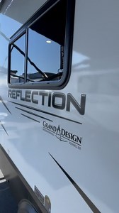 Our BRAND NEW Reflection 322FTKS is a dream! This open concept floorplan with hidden pet dish storage, pull out trash can, silverware & spice drawer, large master bath with double sinks and so much more is one Travel Trailer you don’t want to miss! What do you think? #gdrv4life #granddesignrv #rvfloorplan #rvtravel #traveltrailer #reflection #fifthwheel #rvlife | Grand Design RV