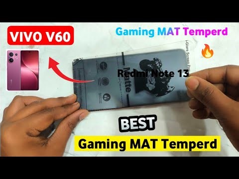 BEST GAMING MAT TEMPERD FOR VIVO V60 | BEST GAMING GLASS FOR VIVO V60 🔥
