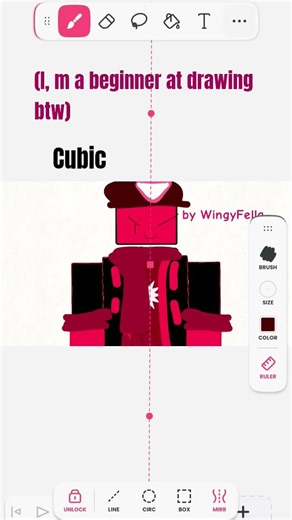 cubic drawing (he, ll getcha) #cubic #pinkcorruption #art #drawing #jssc