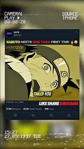 Naruto Meets Nine Tail Fox for First Time 🔥😖