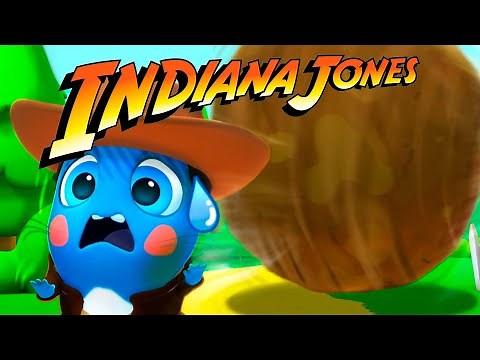 Indiana Jones main theme with lyrics 🤠🪨 Sing with the Moonies and escape from the giant rock!