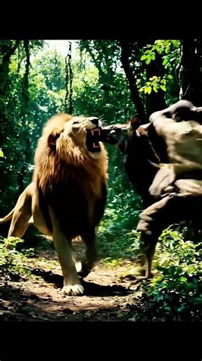 Unbelievable! Farmer Stops Lion from Killing Okapi