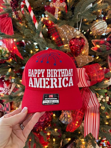 Personalized Red Trucker Hat, Richardson 112, MAGA - Etsy