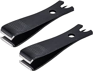 Goture Stainless Steel Fishing Line Clipper, 2PCS - Black Fishing Nipper, Line Cutter, Cutting Tool