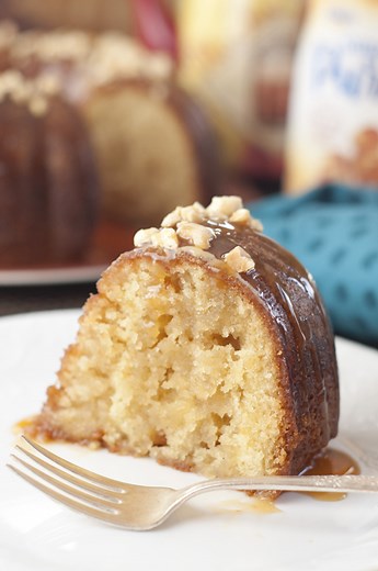 Salted Caramel Kentucky Butter Cake | Wishes and Dishes