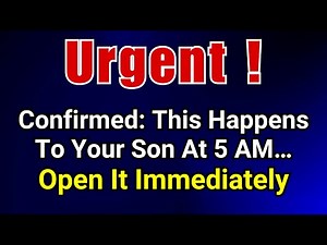 🚨GOD SAYS: Confirmed: This Happens To Your Son At 5 AM... | God Message Today