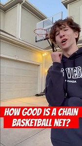 How Good is A Chain Basketball Net? #basketball #youtubeshorts #fyp #viralvideo #experiment
