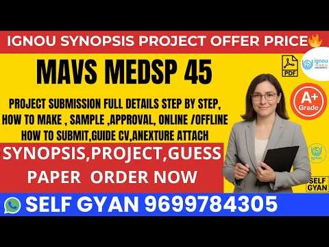MAVS MEDSP 45 IGNOU Project Submission 2026 🔥 Full Process + PDF Download + Easy Guide for Students