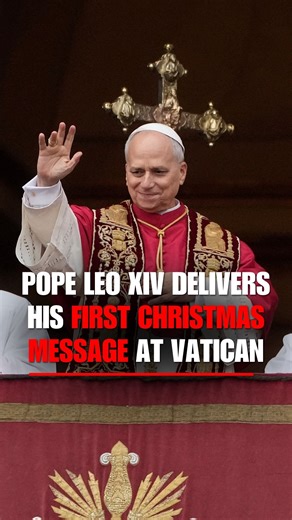 204K views · 4.1K reactions | WATCH: Pope Leo XIV gives his first Urbi Et Orbi Christmas message in Vatican City, reflecting on the birth of Jesus Christ. "Today, true peace has come down to us from heaven." | Fox News | Facebook