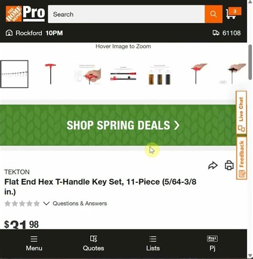 Great Deal On This Tekton Set At Home Depot!