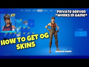 How to get ALL OG SKINS and EMOTES / fortnite private server 2021