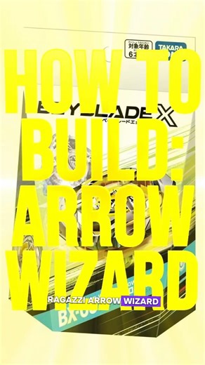 How to build: Arrow Wizard #beyblade #beybladex #beybladeitalia #takaratomy #combos