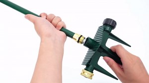 Hicarer 2 Pack 3 Arm Garden Sprinkler, 360° Rotating Garden Sprinkler, Capable of Sprinkling High Rise Lawns, Large Area Lawn and Garden Irrigation System for Small Lawn Garden Yard