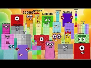 The Ultimate Battle Giant Numberblocks Band 1M-1B | Compilation Numberblocks