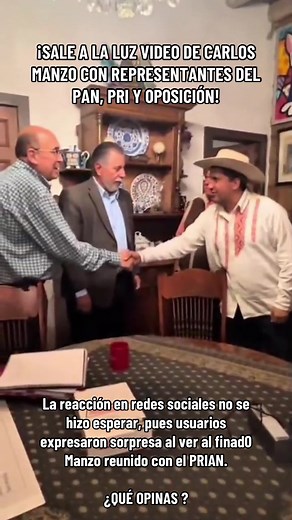 Impactante video de Carlos Manzo con representantes del PRIAN
