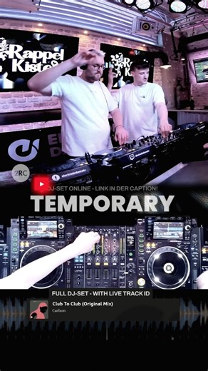 ELECTRONIC DANCE TV on Instagram: "Rappelkiste X TEMPORARY X 2RC Neue Runde Rappelkiste 🧰 Diese Woche mit dem DJ-Duo TEMPORARY – 60 Minuten Showcase, ohne Schnickschnack, Techno-Sound der fließt. Das Ganze ist in Kooperation mit dem 2 Raumclub (2RC) entstanden – Bremen represent 👊 Video auf YouTube & electronic.dance, Audio auf SoundCloud. Alle Links findet ihr in der Bio – und ja, bis zum Ende hören lohnt sich. #Rappelkiste #Temporary #DJSet #2Raumclub #ElectronicMusic"
