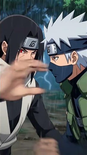 Itachi uchiha vs kakashi hatake fight #anime