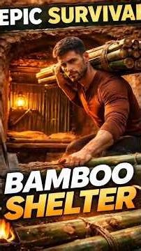 Hidden Underground Bamboo Shelter 😱🌲 | Survival Build in the Wild