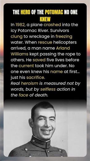 The Unknown Hero of the Potomac Plane Crash