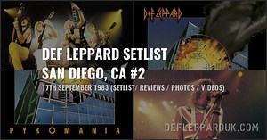 Def Leppard San Diego, CA, USA #2 1983 Setlist