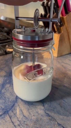 Food Network on Instagram: "Who knew making butter was SO easy?! With this hand-cranked miniature churner, you can make fresh batches of butter and buttermilk right at home! 🧈 Get it on Amazon at the link in @FoodNetwork's bio! (We may make 💰 from these links!)"