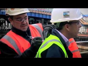 GGR's UNIC mini crane at Canary Wharf station on BBC Crossrail Documentary