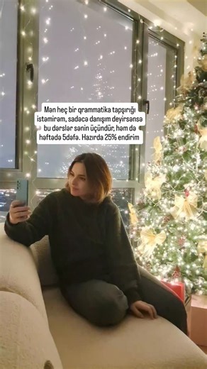 İngilis Dili on Instagram: "Danışıq dərsləri həftədə 5dəfə (3dəfə dərs 2dəfə conversation) ✅️Heç bir qrammatika tapşırığı olmadan ✅️İstədiyiniz gün İstədiyiniz saatda qoşulma imkanı ✅️Qoşula bilmədiyiniz dərsləri digər günə keçirib ödənişsiz əvəz etmə imkanı ✅️Qrup 100azn,fərdi 200azn (25% Endirimlə qrup 75azn, fərdi 150azn) ✅️İlk sınaq dərsi ödənişsizdir."