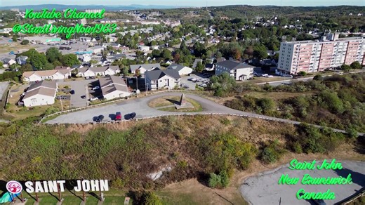 Saint John Sign | Iconic Landmark Overlooking the Port City  @DJI  🇨🇦