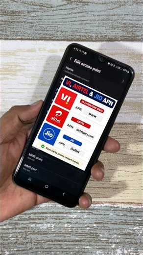 Jio, Airtel, Vi Fast Internet APN Settings 2026 #tipsntricks #shorts